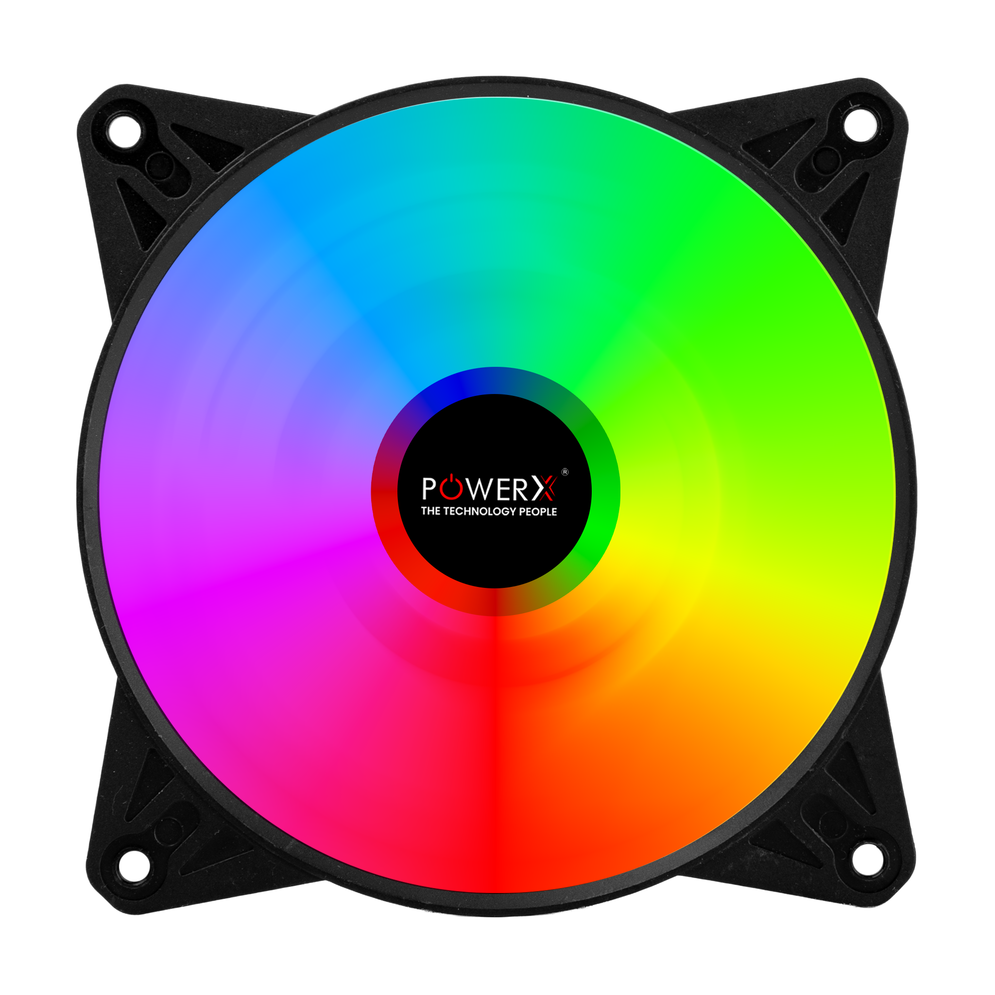 POWERX 120MM 9 BLADE RGB COOLING FAN - BLACK