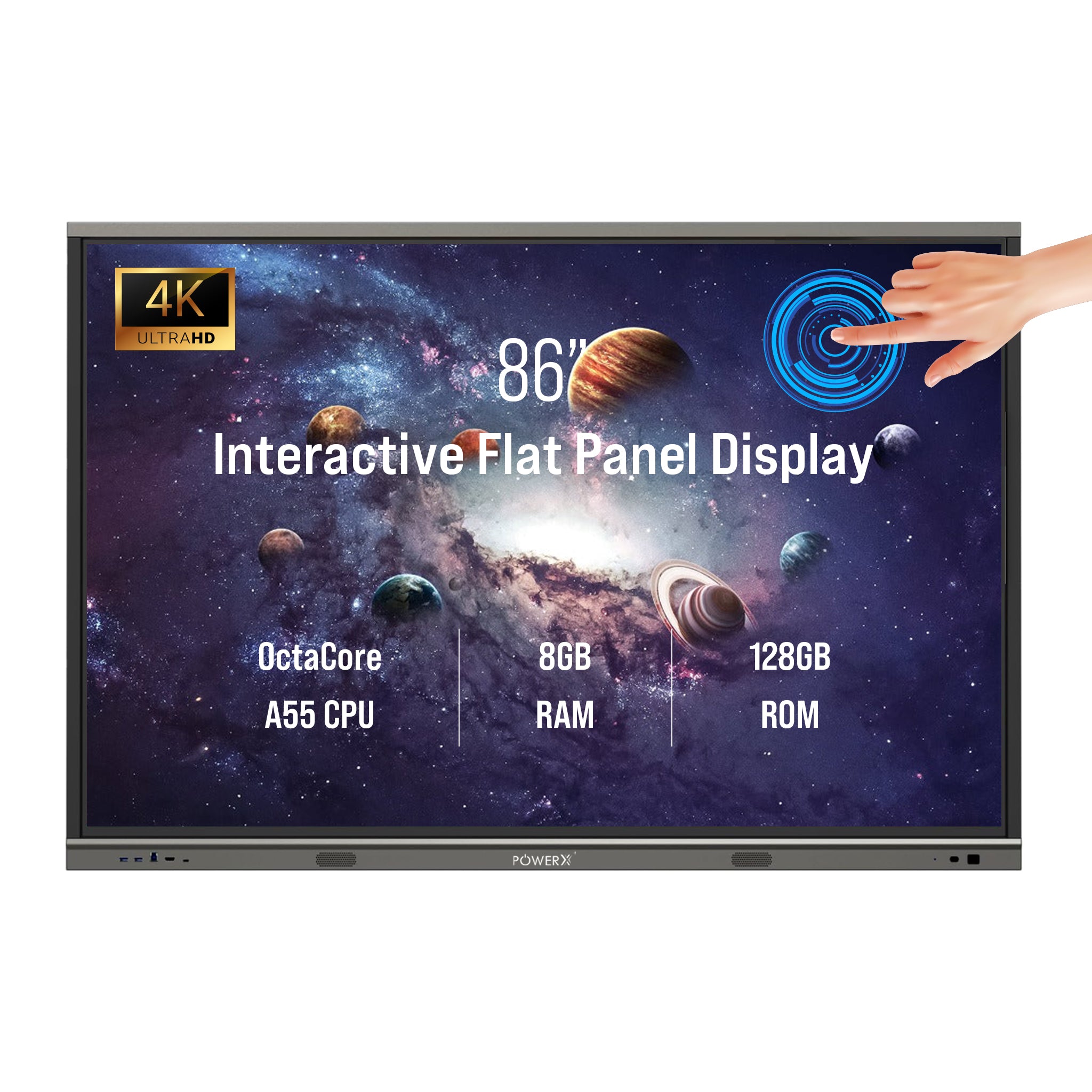POWERX 86” INTERACTIVE FLAT PANEL DISPLAY