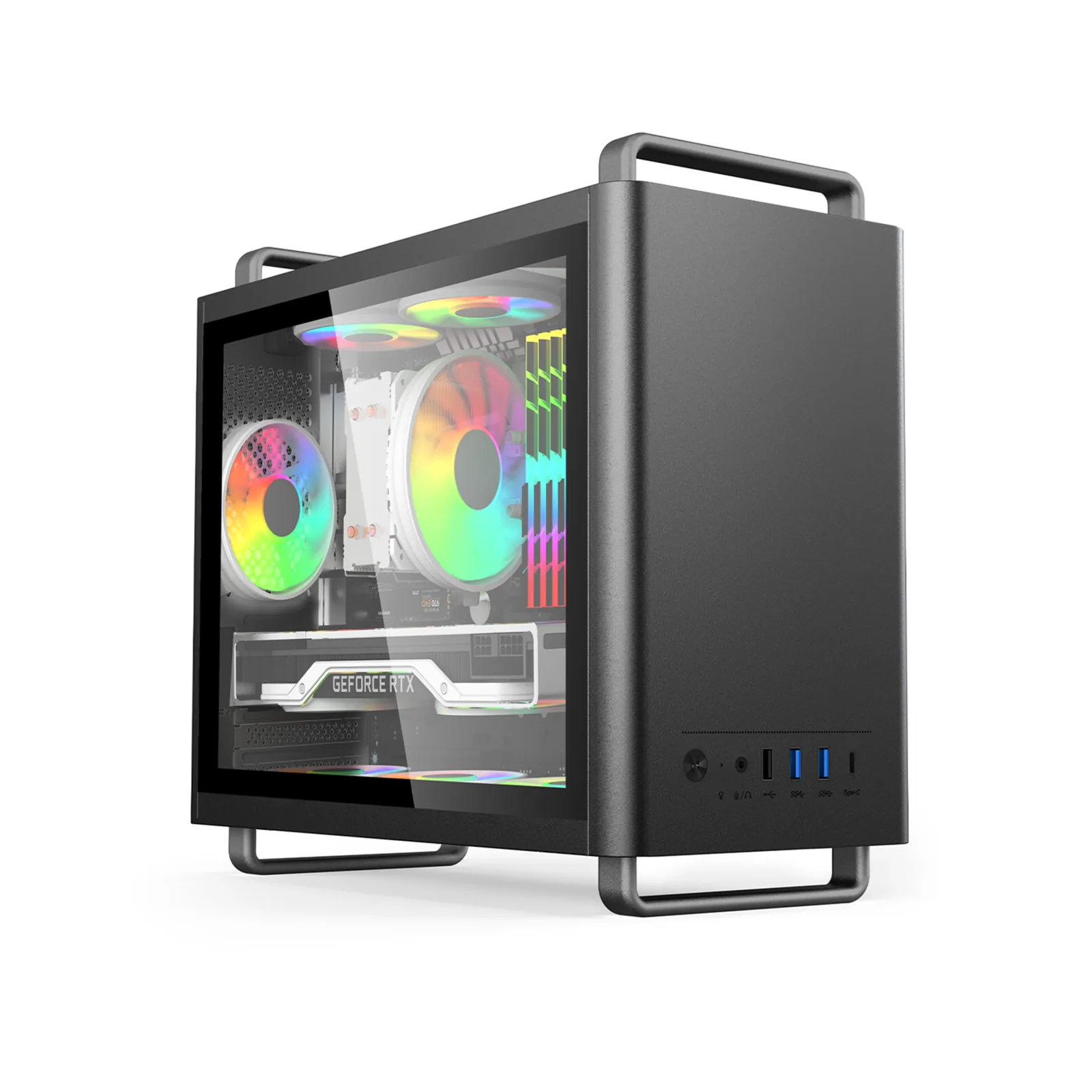 POWERX U360 Ultra Cabinet Black with SMPS