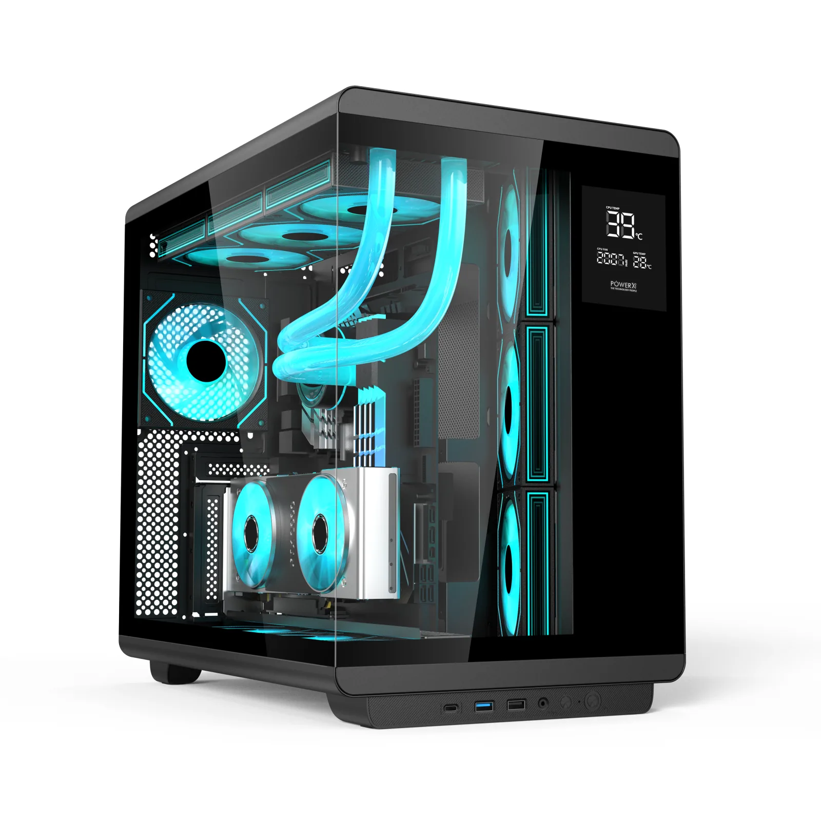 POWERX U3600 ULTRA CABINET WHITE WITHOUT SMPS